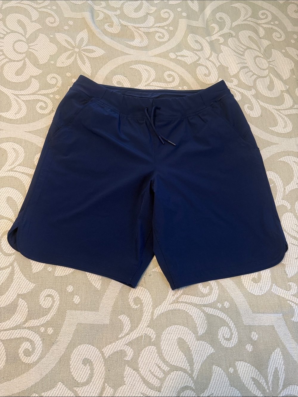Lands' End Dark Navy Athletic Drawstring Shorts
